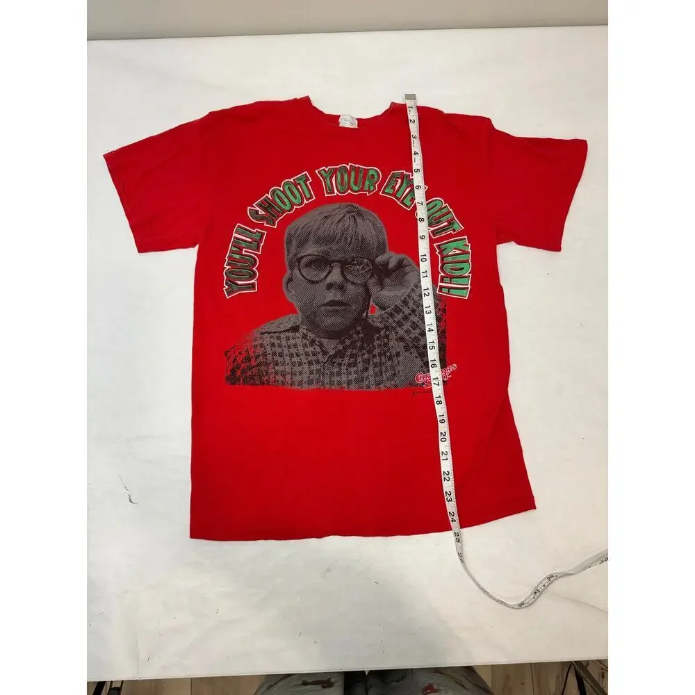 Christmas Story You'll Shoot Your Eye Out 100% Cotton Tee T-Shirt Size Small
